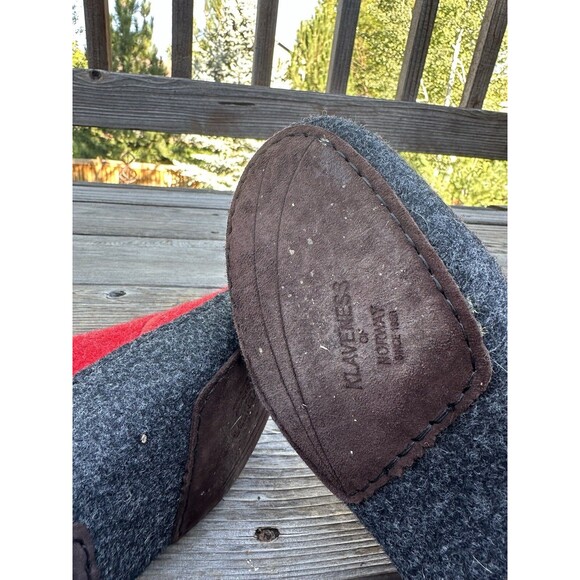 Klaveness of Norway Women's 36 US 6 Wool Slippers Red - Picture 8 of 11